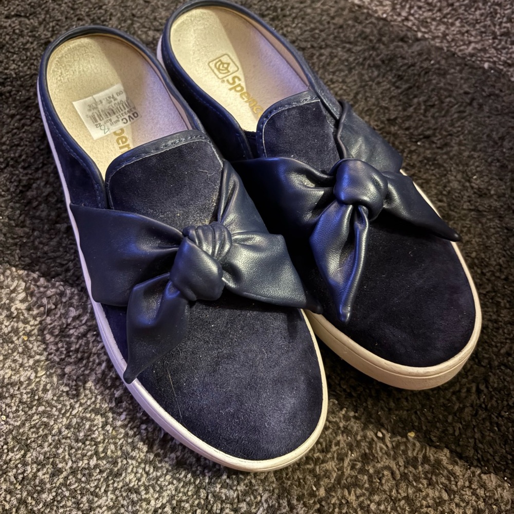 Spence Blue Slip-On Comfort shoes